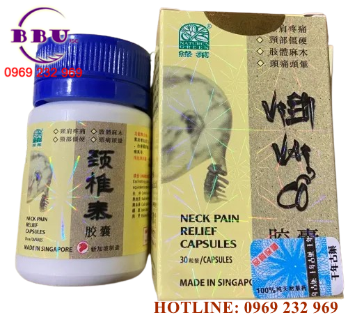 Viên Vai Cổ Gáy - Neck Pain Relief Capsules Singapore là sản phẩm được phát triển để hỗ trợ giảm đau và mệt mỏi ở vùng vai, cổ và gáy